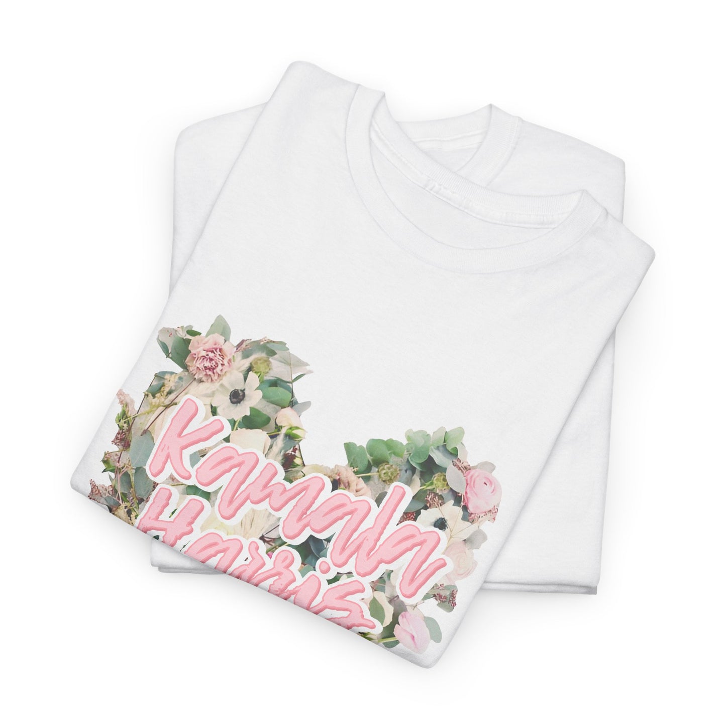 Kamala Harris Heart Flowers Arianators | Unisex Heavy Cotton Tee