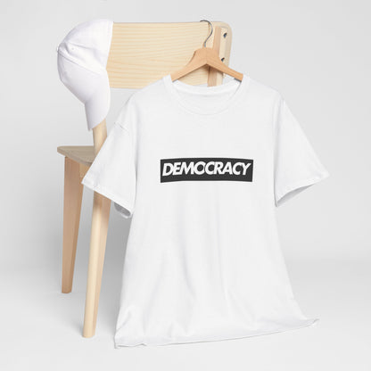 Democracy Black Box | Unisex Heavy Cotton Tee