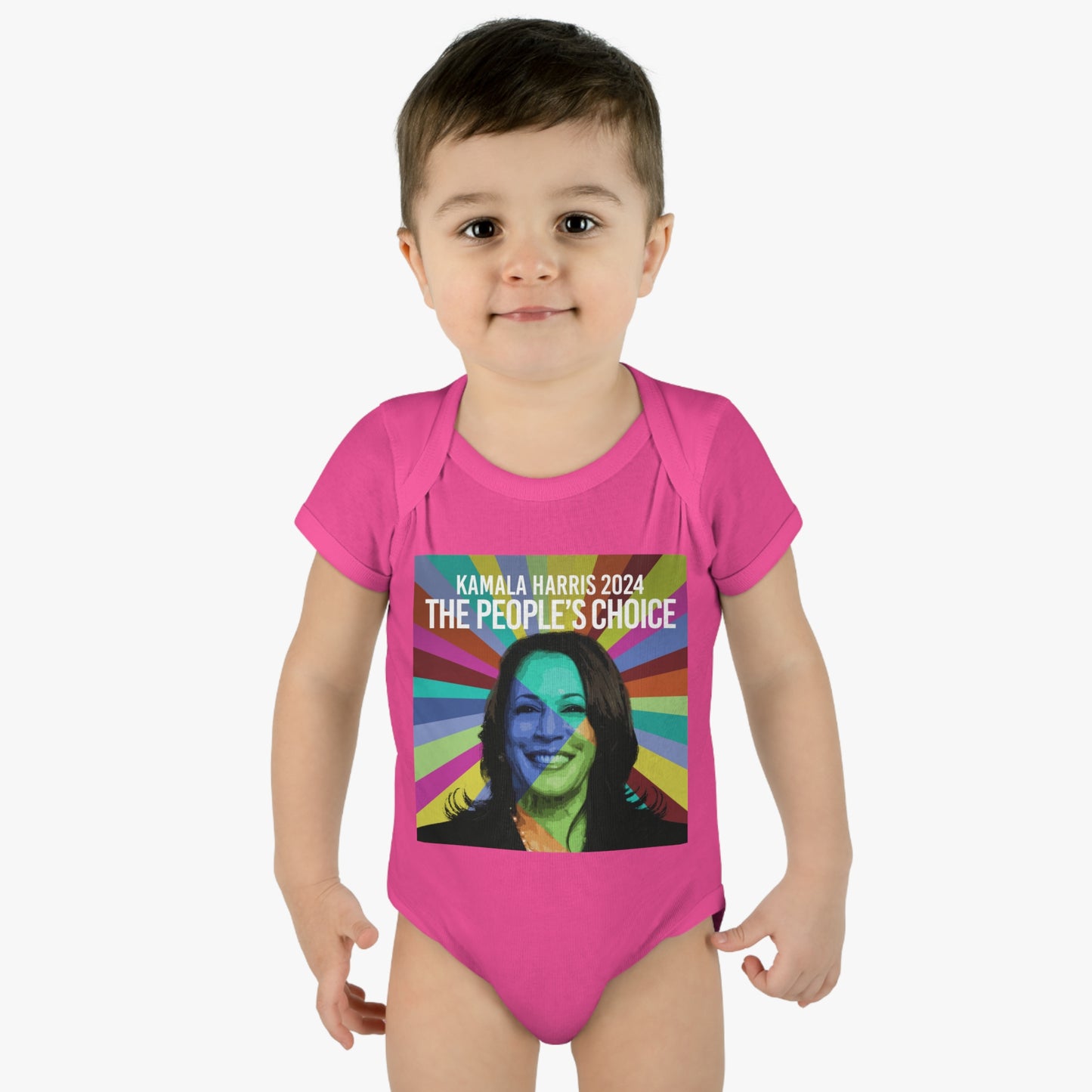 Rainbow Face Kamala The Peoples Choice | Infant Baby Rib Bodysuit