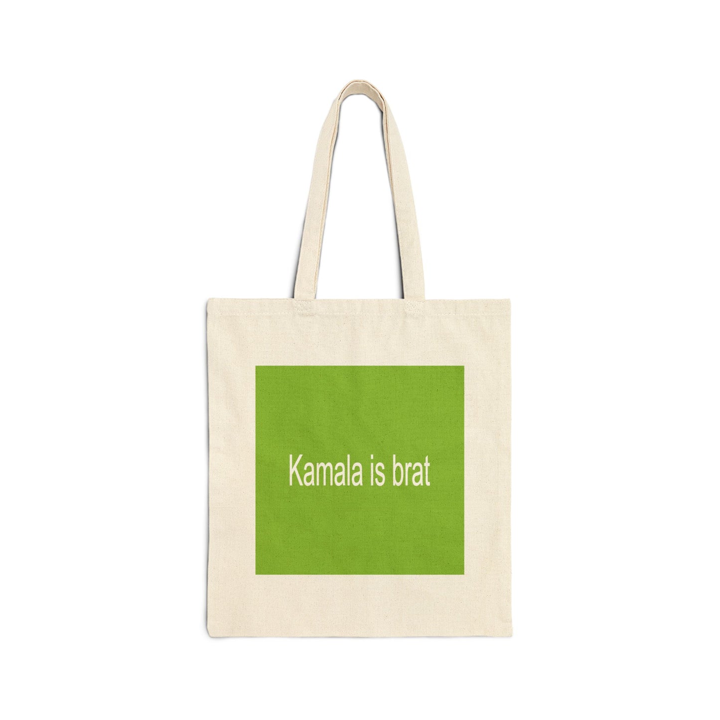 Kamala Is Brat | Cotton Canvas Tote Bag