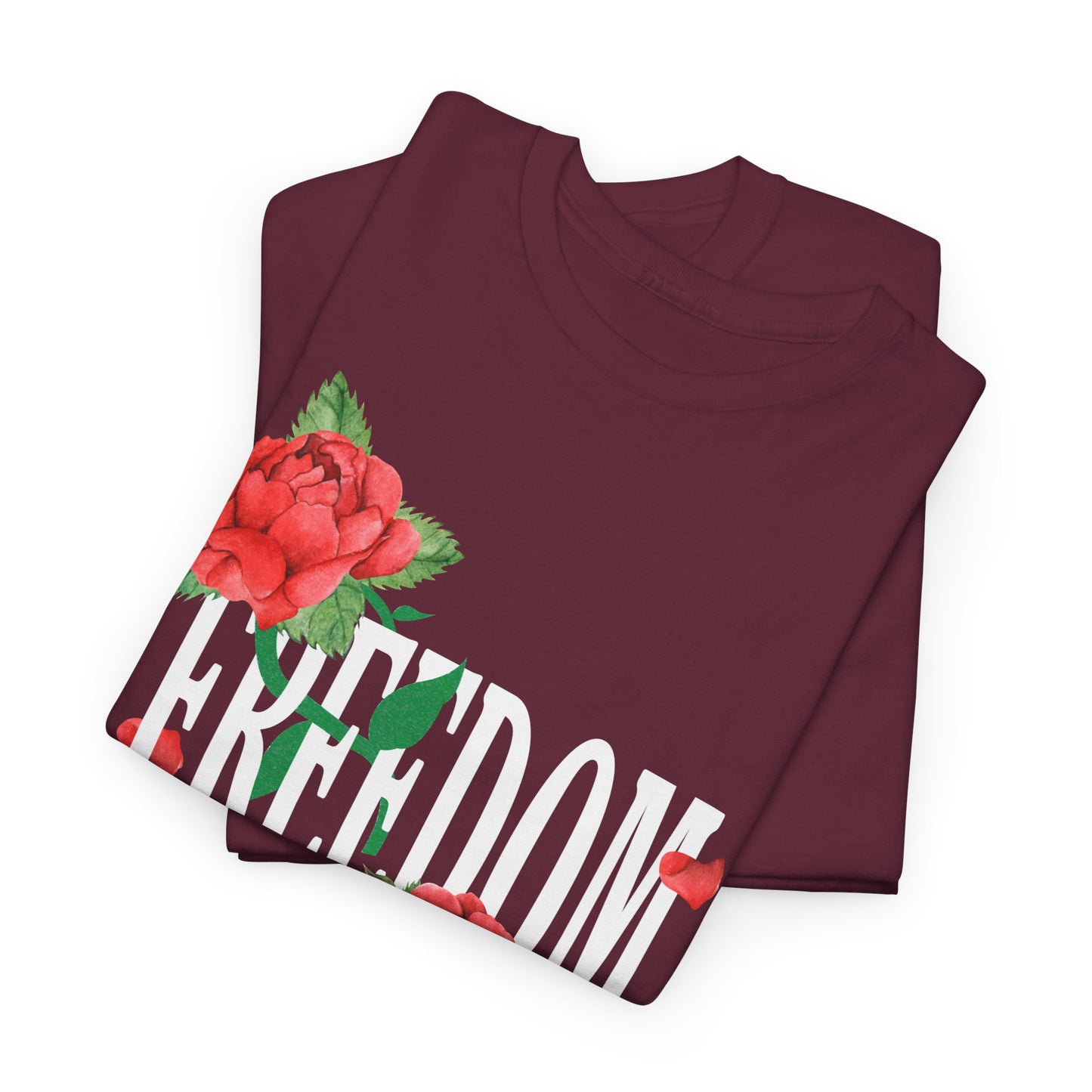 Freedom Red Rose | Unisex Heavy Cotton Tee