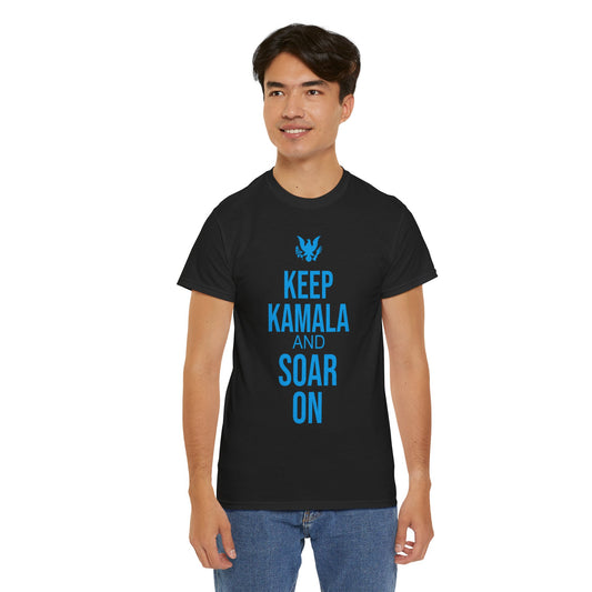 Keep kamala And Soar On | Unisex Heavy Cotton Tee