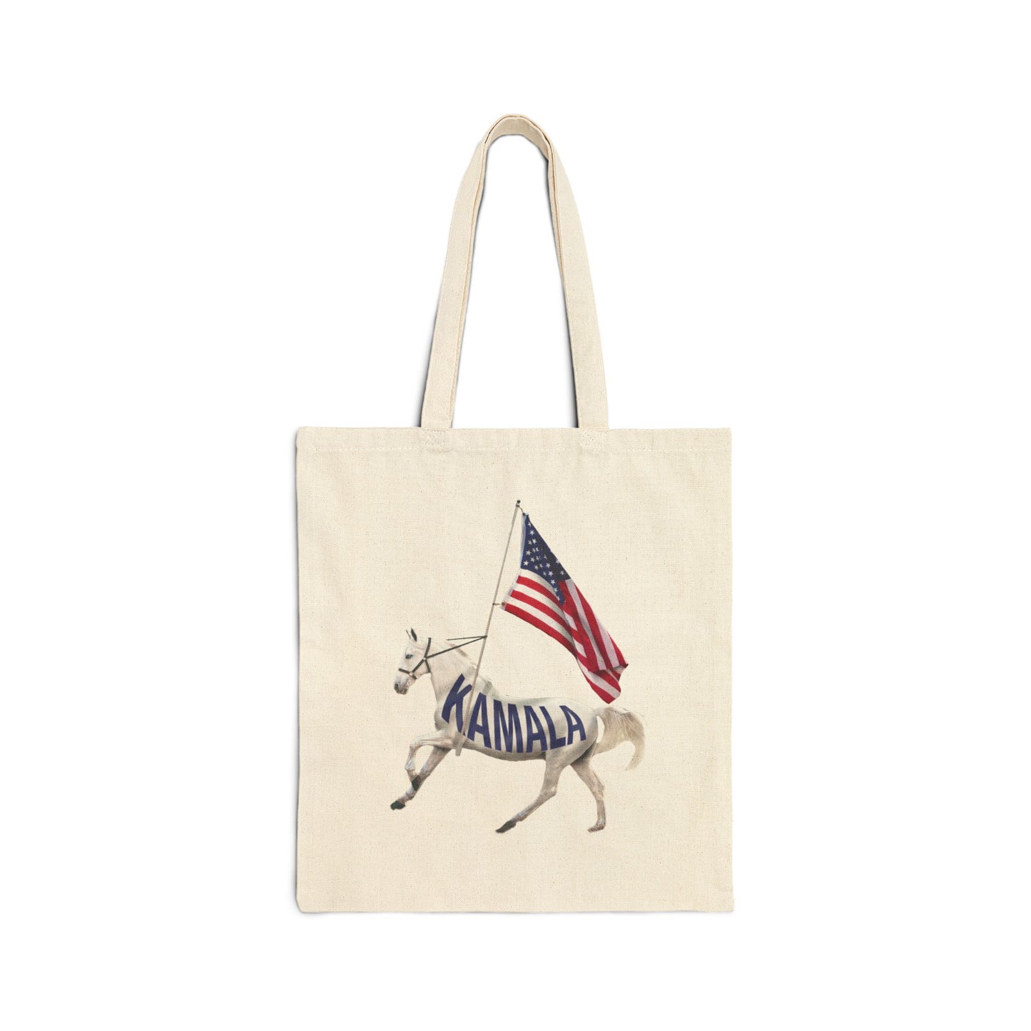 White Horse | Cotton Canvas Tote Bag