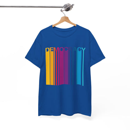 Democracy Retro Color | Unisex Heavy Cotton Tee