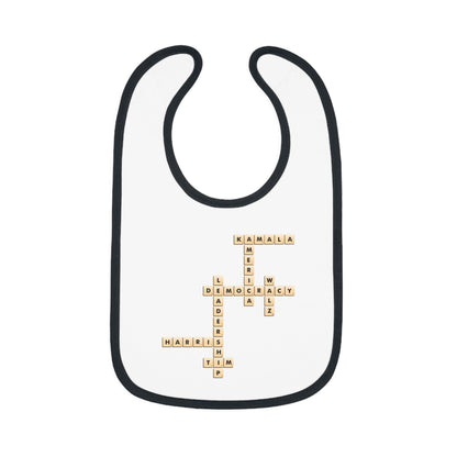 Scribble Harris Walz | Baby Contrast Trim Jersey Bib