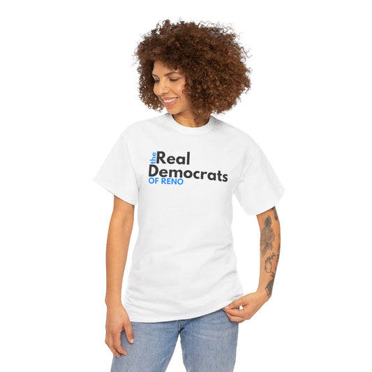 The Real Democrats of Reno | Double Sided Unisex Heavy Cotton Tee