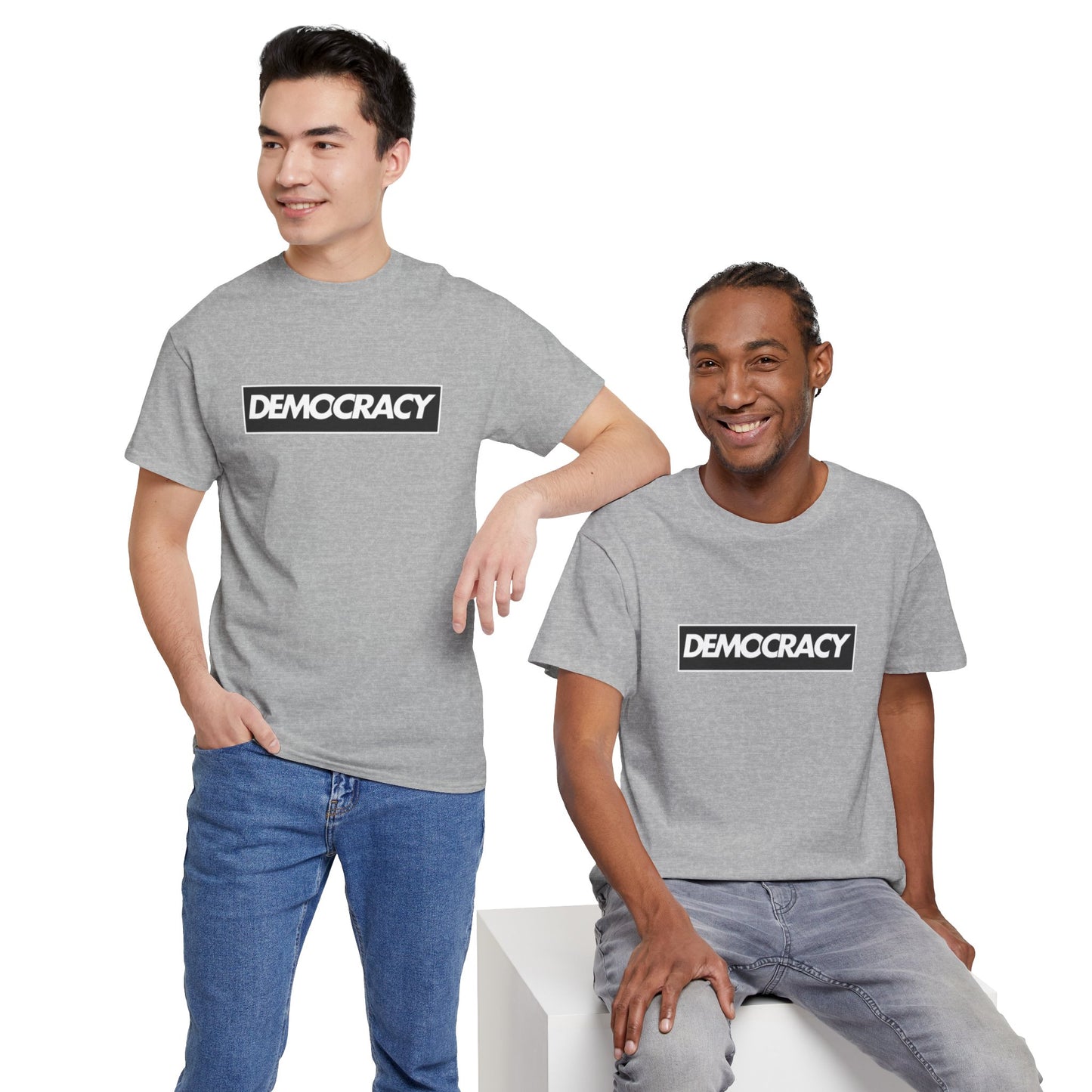 Democracy Black Box | Unisex Heavy Cotton Tee