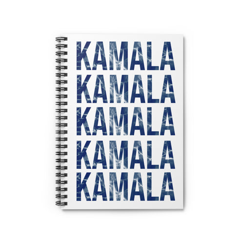 Kamala Water Effect | Spiral Notebook - Ruled Line