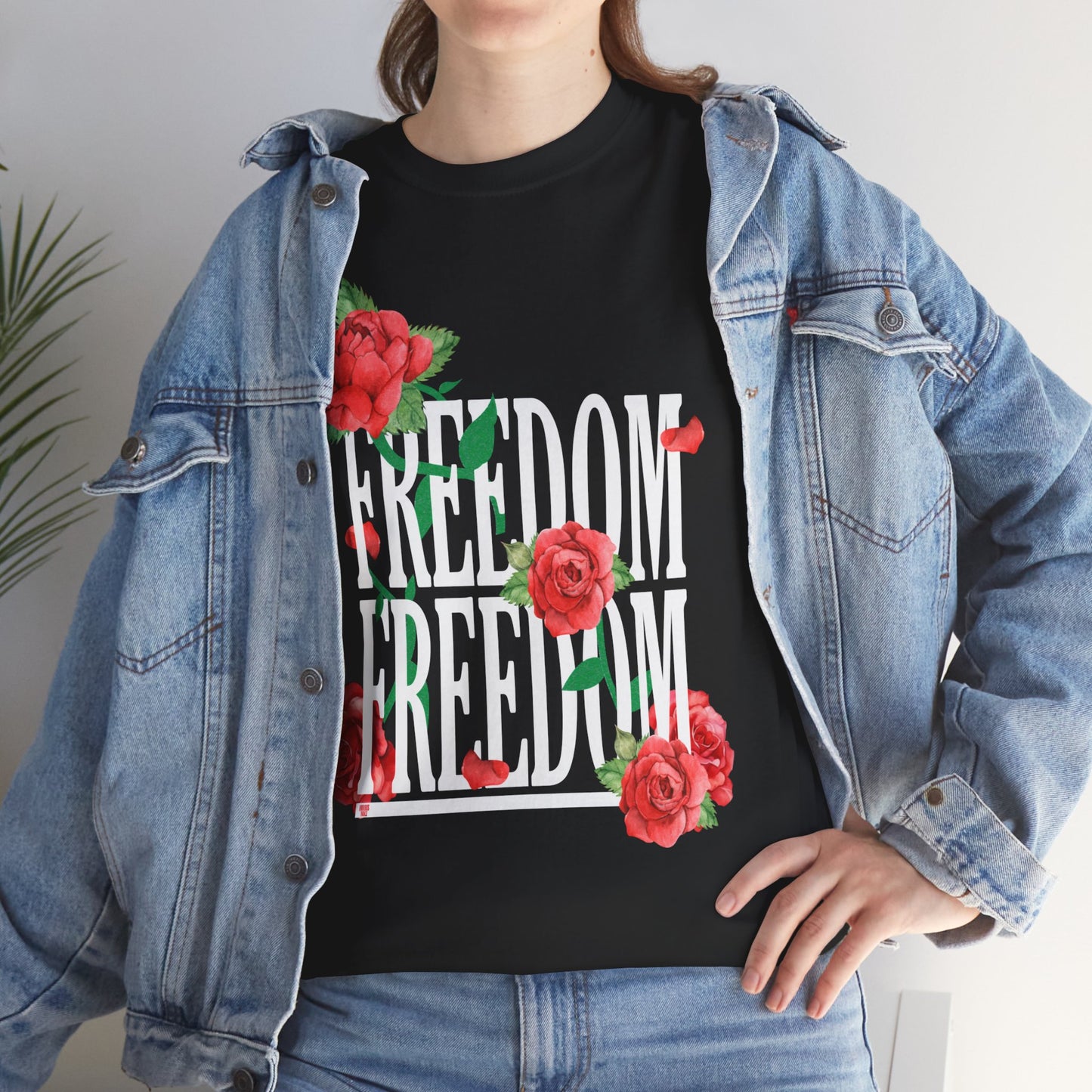 Freedom Red Rose | Unisex Heavy Cotton Tee