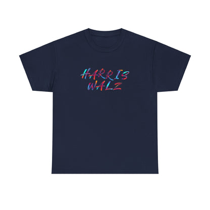 Harris Walz Brush Effect | Unisex Heavy Cotton Tee