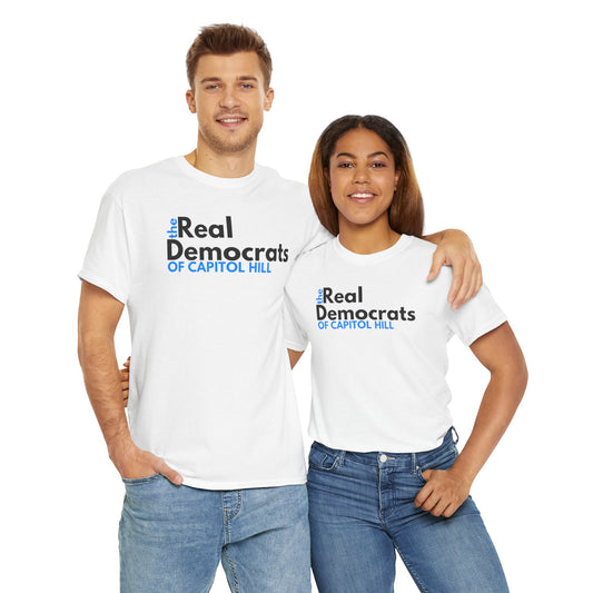 The Real Democrats Of Capitol Hill | Double Sided Unisex Heavy Cotton Tee