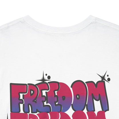 Harris Walz Freedom Not like Us Graffiti | Double Sided Unisex Heavy Cotton Tee