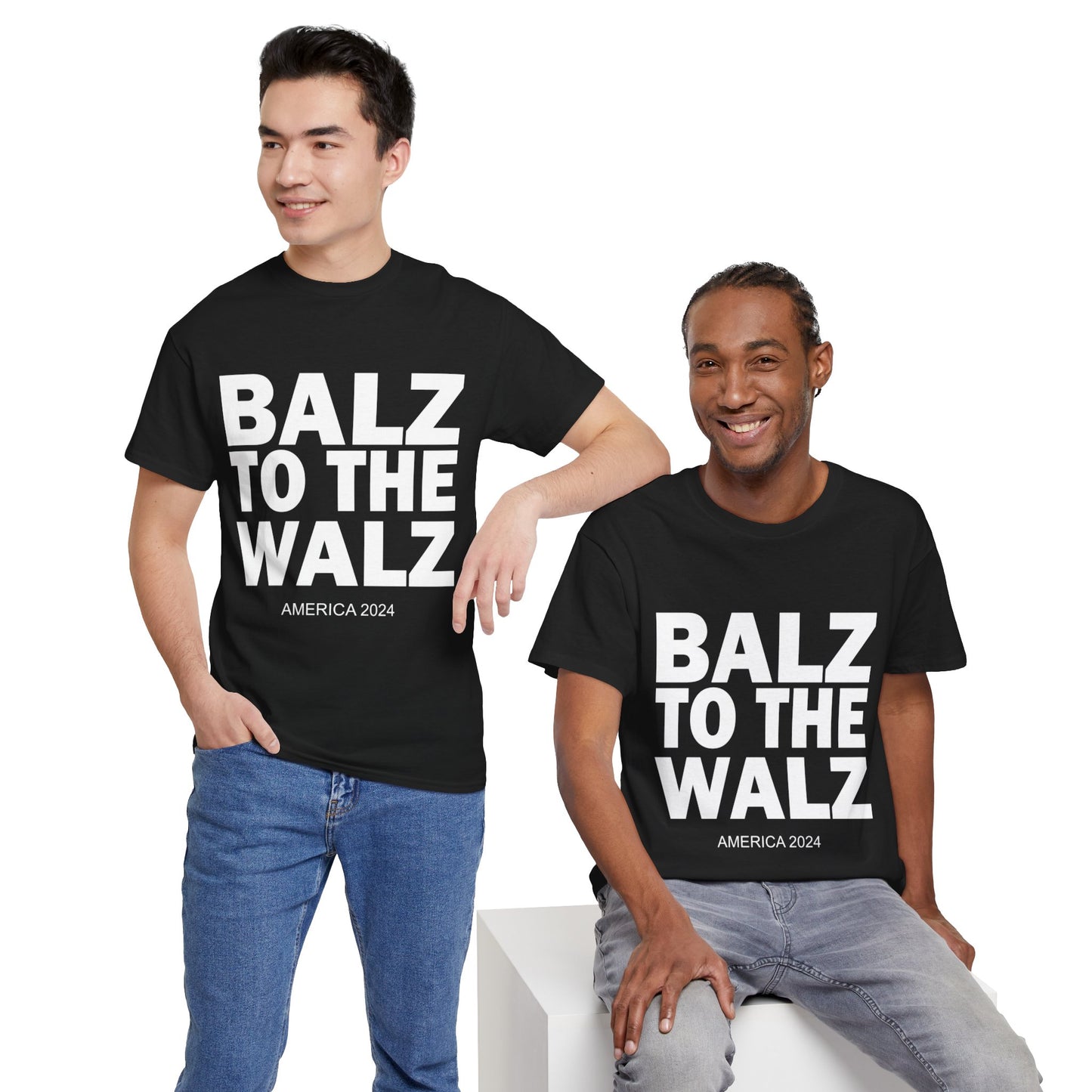 Balz To The Walz | Harris Walz Unisex Heavy Cotton Tee