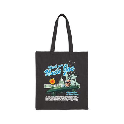 Thank You Uncle Joe | Double Sided Cotton Canvas Tote Bag