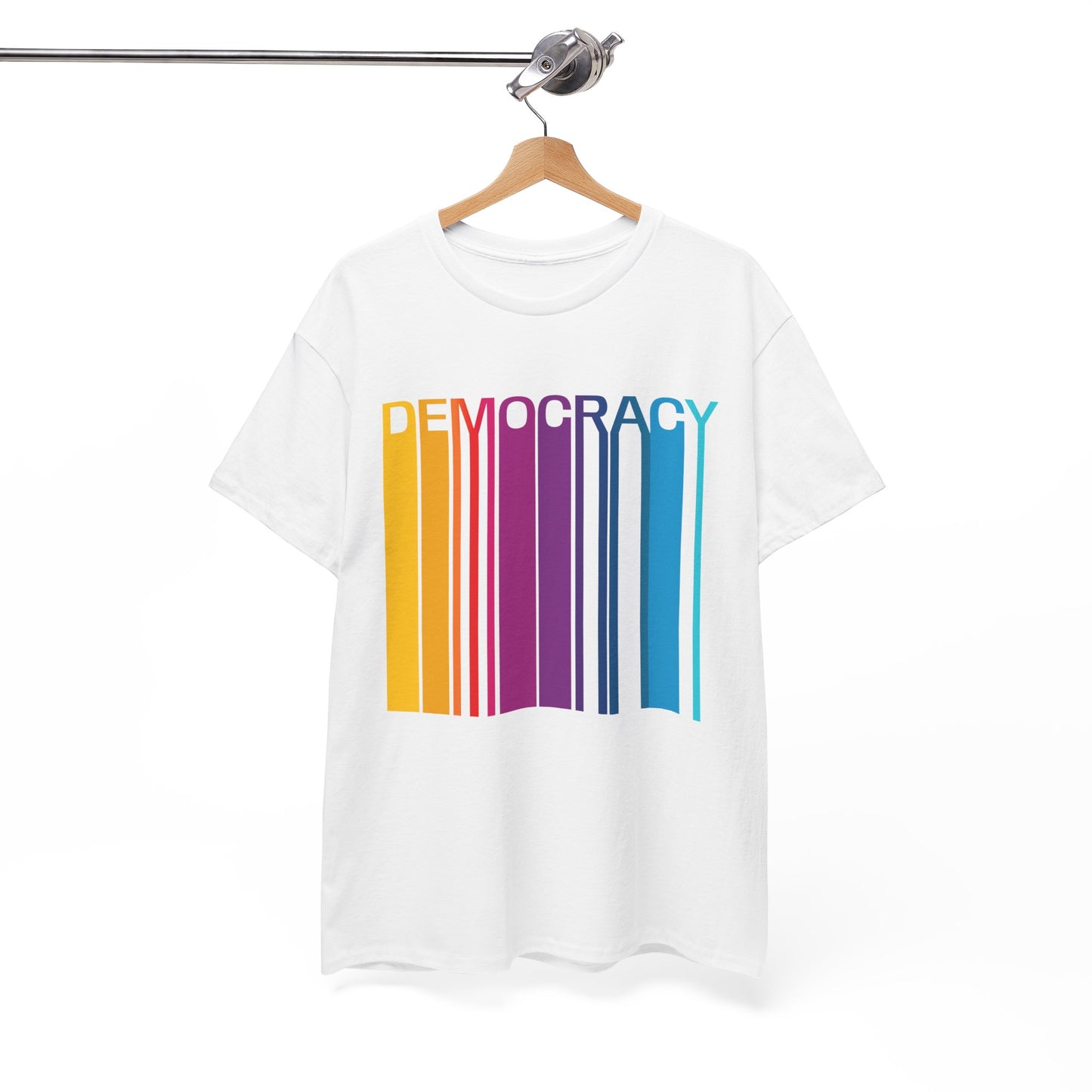 Democracy Retro Color | Unisex Heavy Cotton Tee