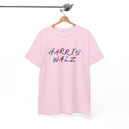 Harris Walz Brush Effect | Unisex Heavy Cotton Tee