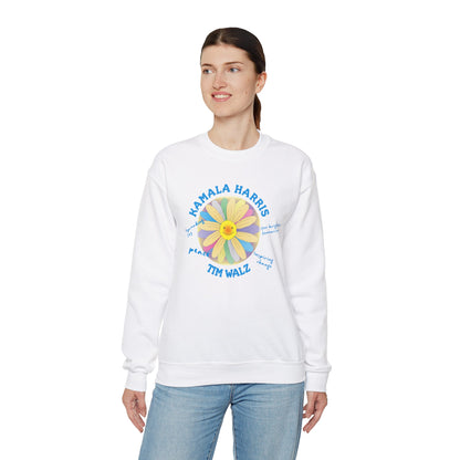 Harris Walz Spreading Joy | Unisex Heavy Blend™ Crewneck Sweatshirt