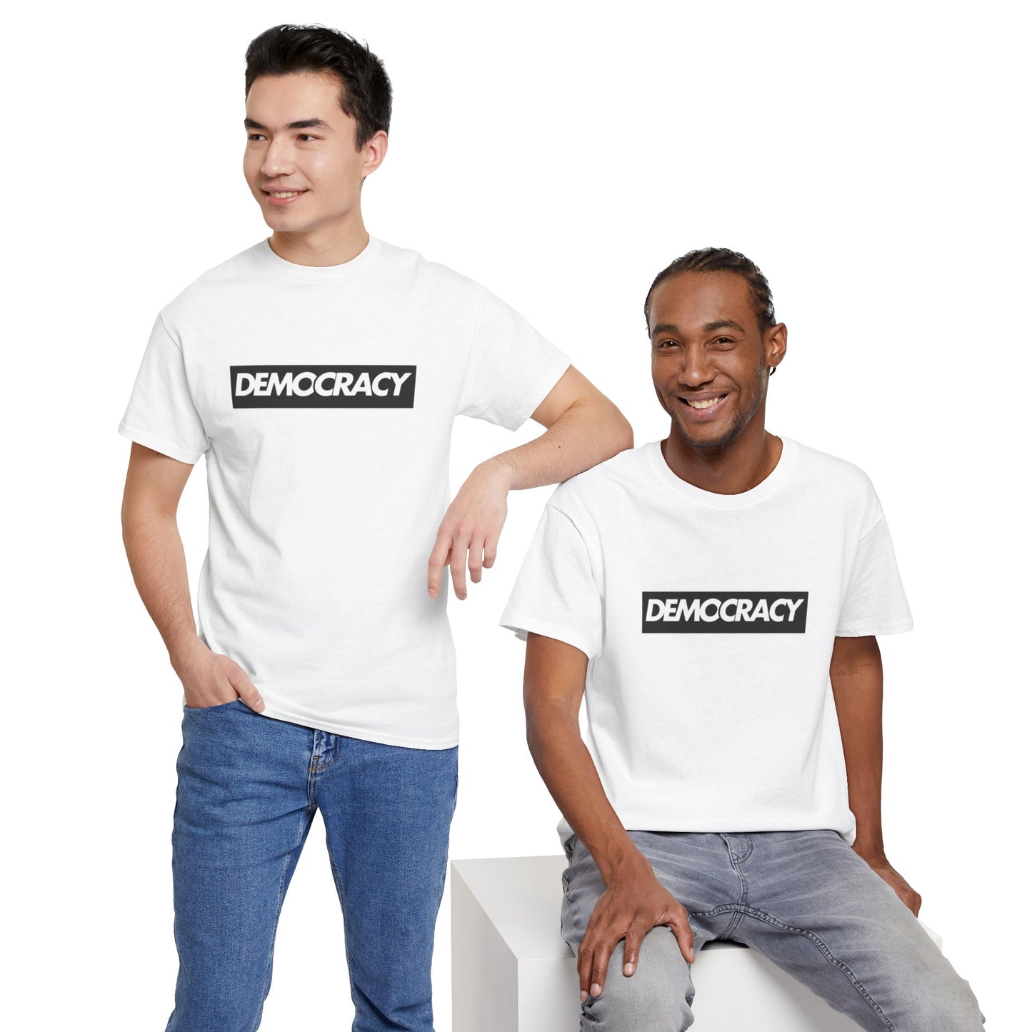 Democracy Black Box | Unisex Heavy Cotton Tee