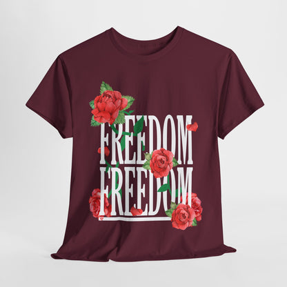 Freedom Red Rose | Unisex Heavy Cotton Tee