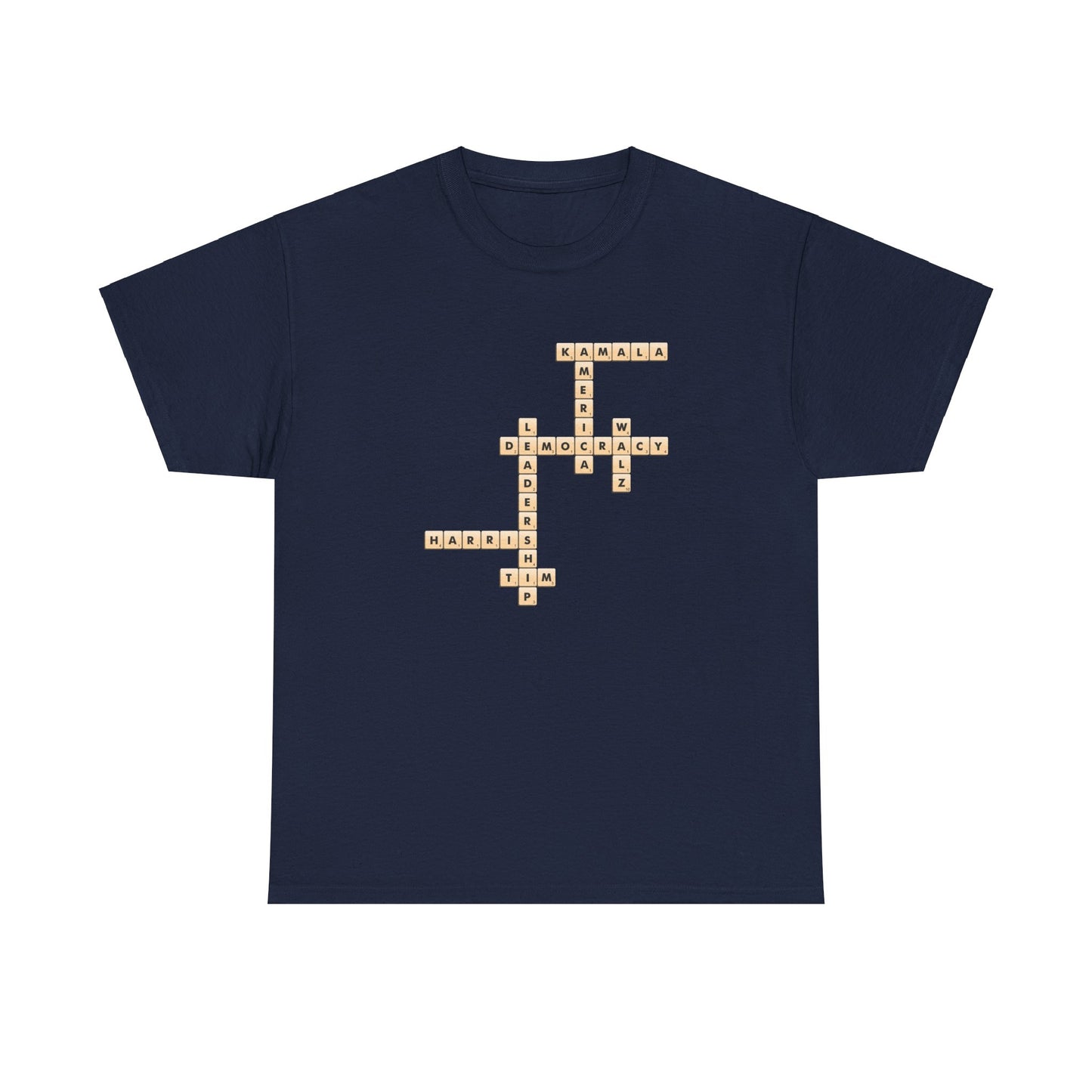 Harris Walz Scrabble | Unisex Heavy Cotton Tee