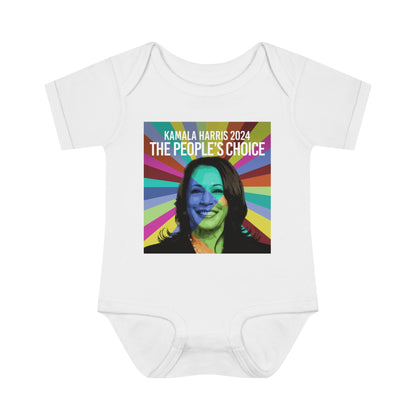 Rainbow Face Kamala The Peoples Choice | Infant Baby Rib Bodysuit