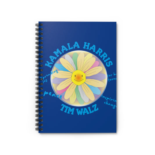 Kamala Harris Tim Walz | Spiral Notebook - Ruled Line