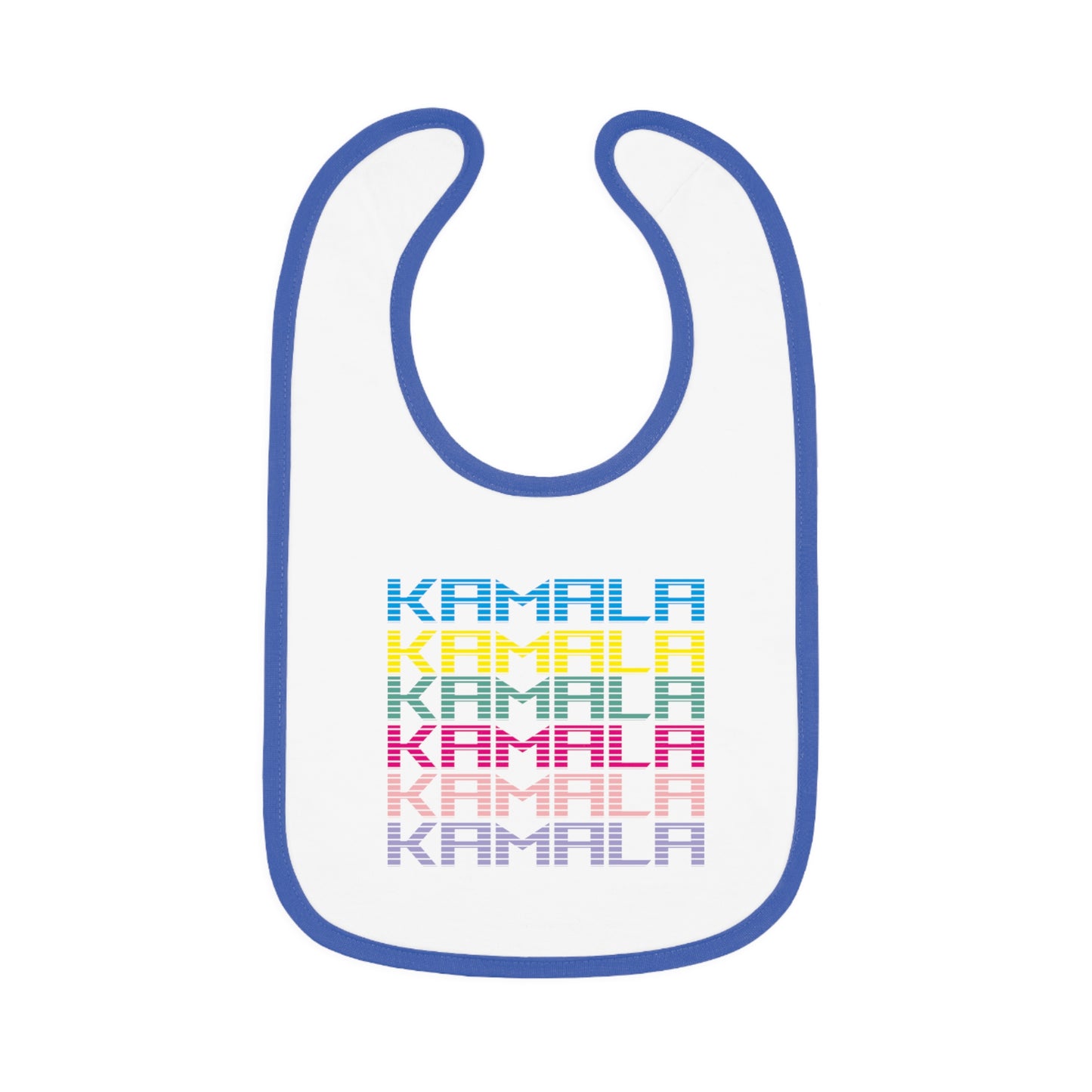 Kamala! Kamala! Kamala! | Baby Contrast Trim Jersey Bib