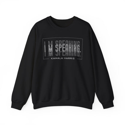 I'm Speaking Kamala Harris | Unisex Heavy Blend™ Crewneck Sweatshirt