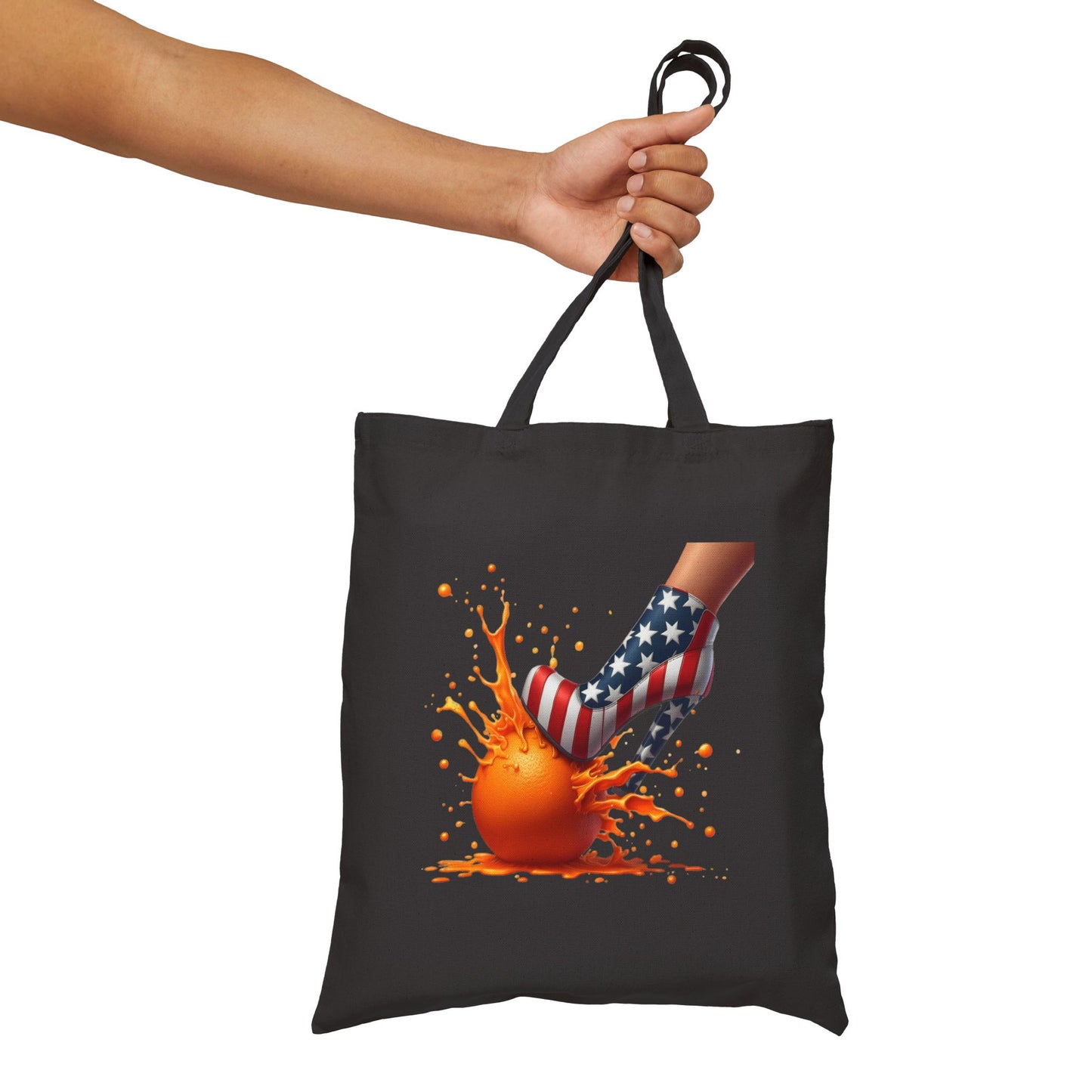 Orange n Heels | Cotton Canvas Tote Bag