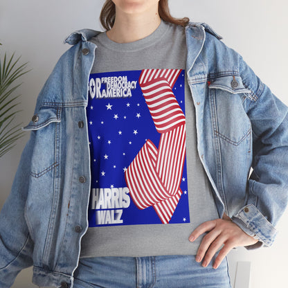 For Democracy Harris Walz | Unisex Heavy Cotton Tee