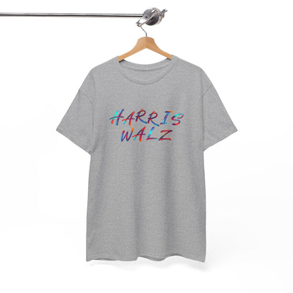 Harris Walz Brush Effect | Unisex Heavy Cotton Tee