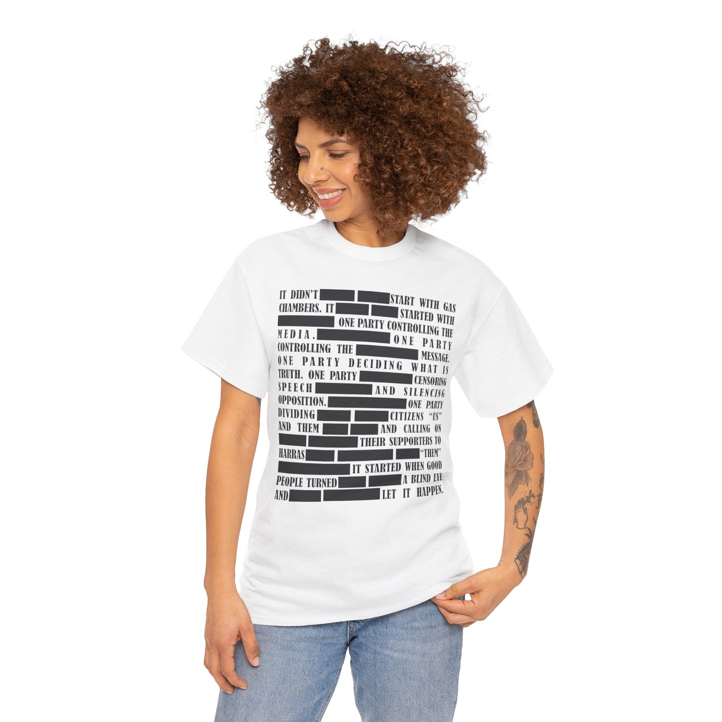 Censored Text | Unisex Heavy Cotton Tee