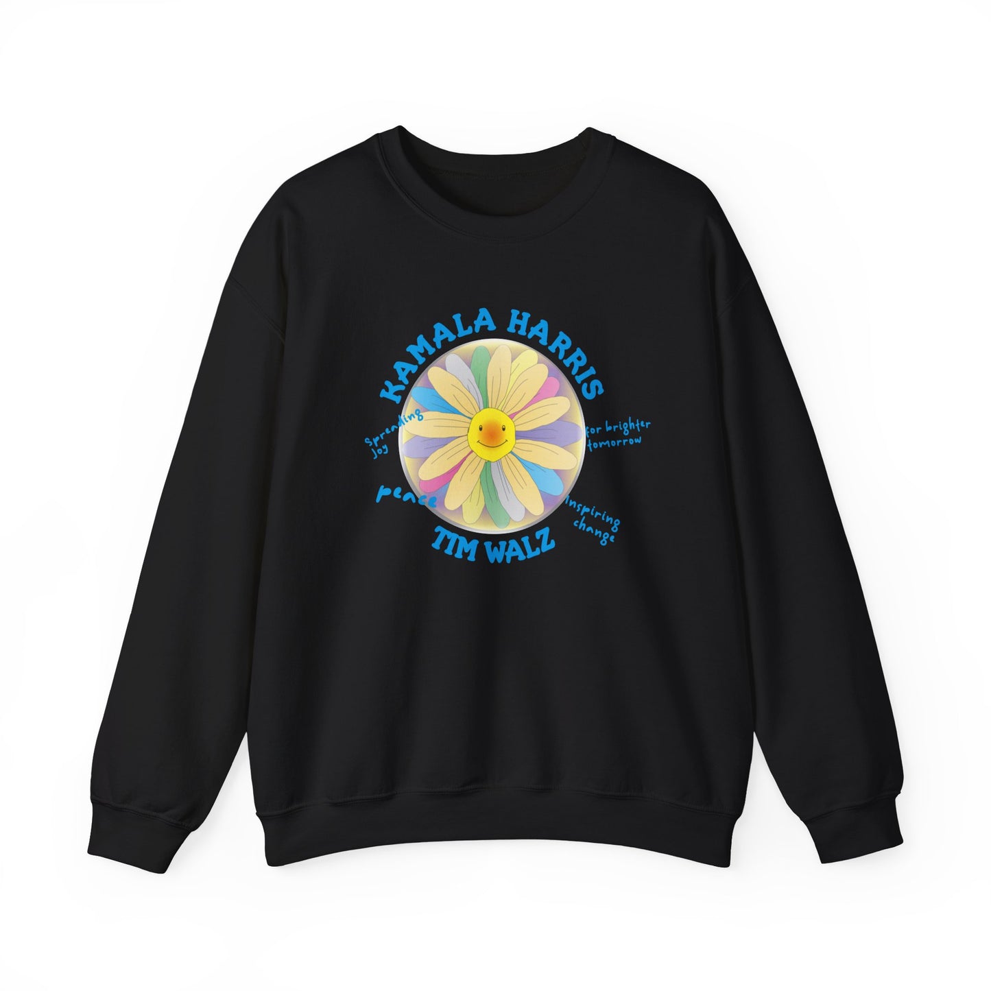 Harris Walz Spreading Joy | Unisex Heavy Blend™ Crewneck Sweatshirt