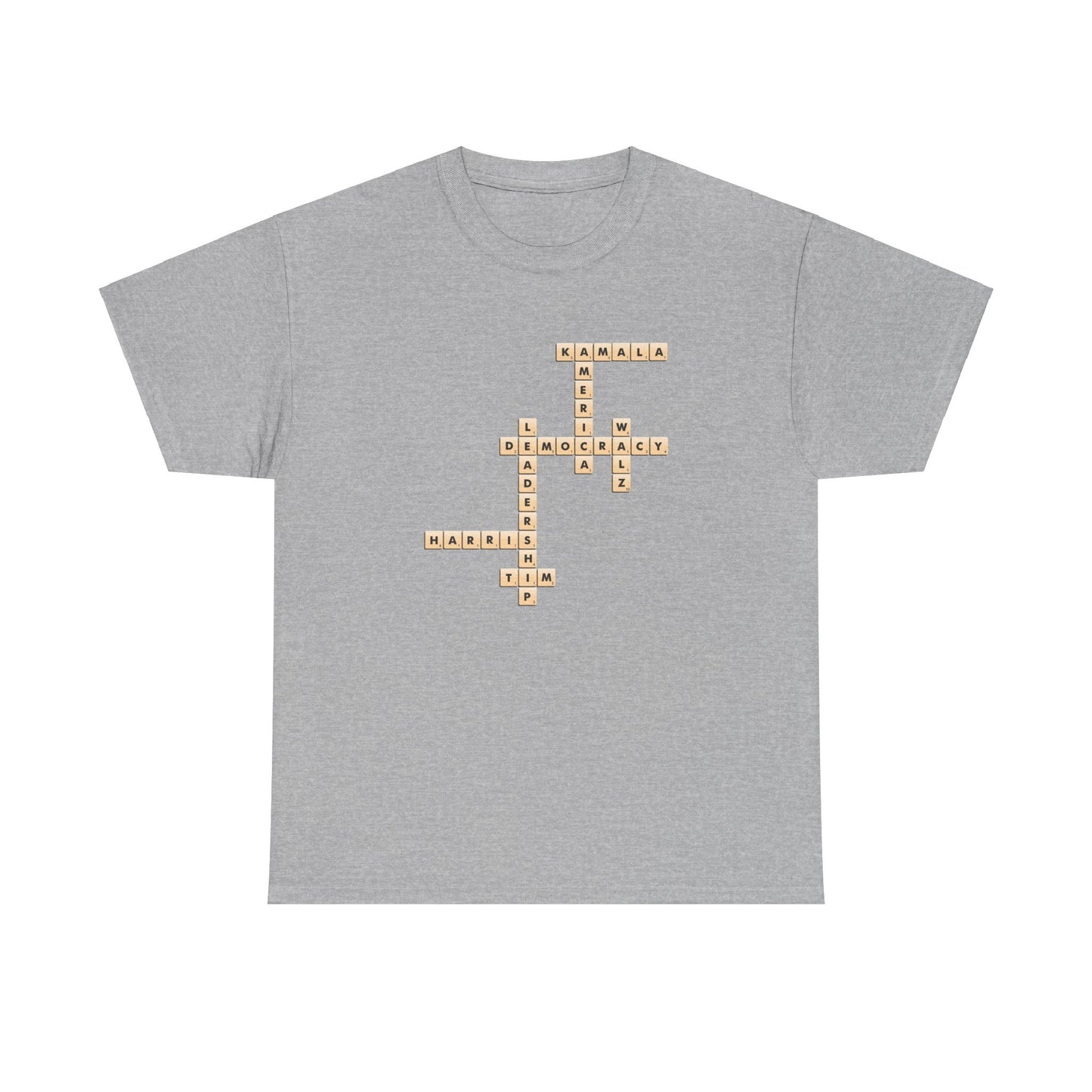 Harris Walz Scrabble | Unisex Heavy Cotton Tee