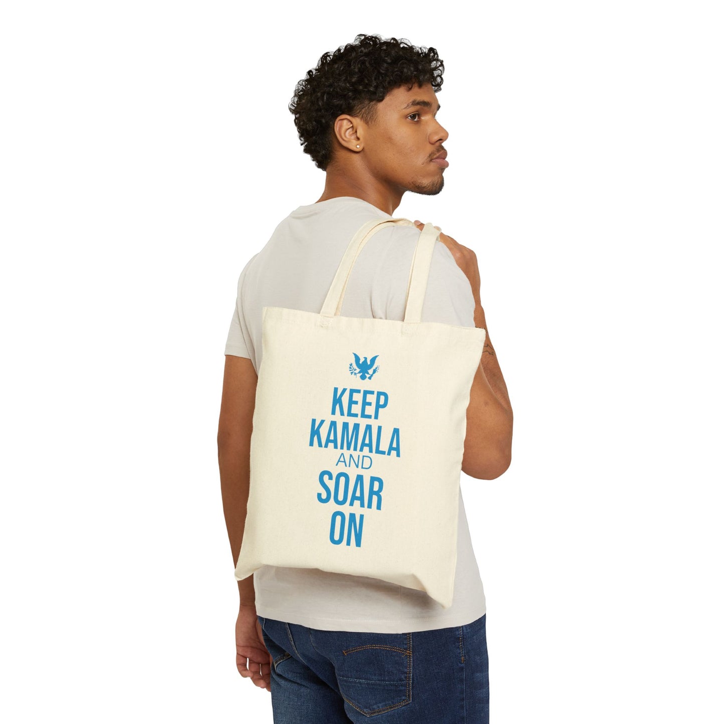 Keep kamala And Soar On | Cotton Canvas Tote Bag