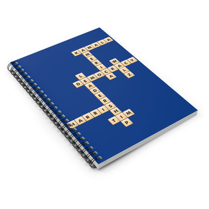 Scrabble Spiral Notebook - Ruled Line