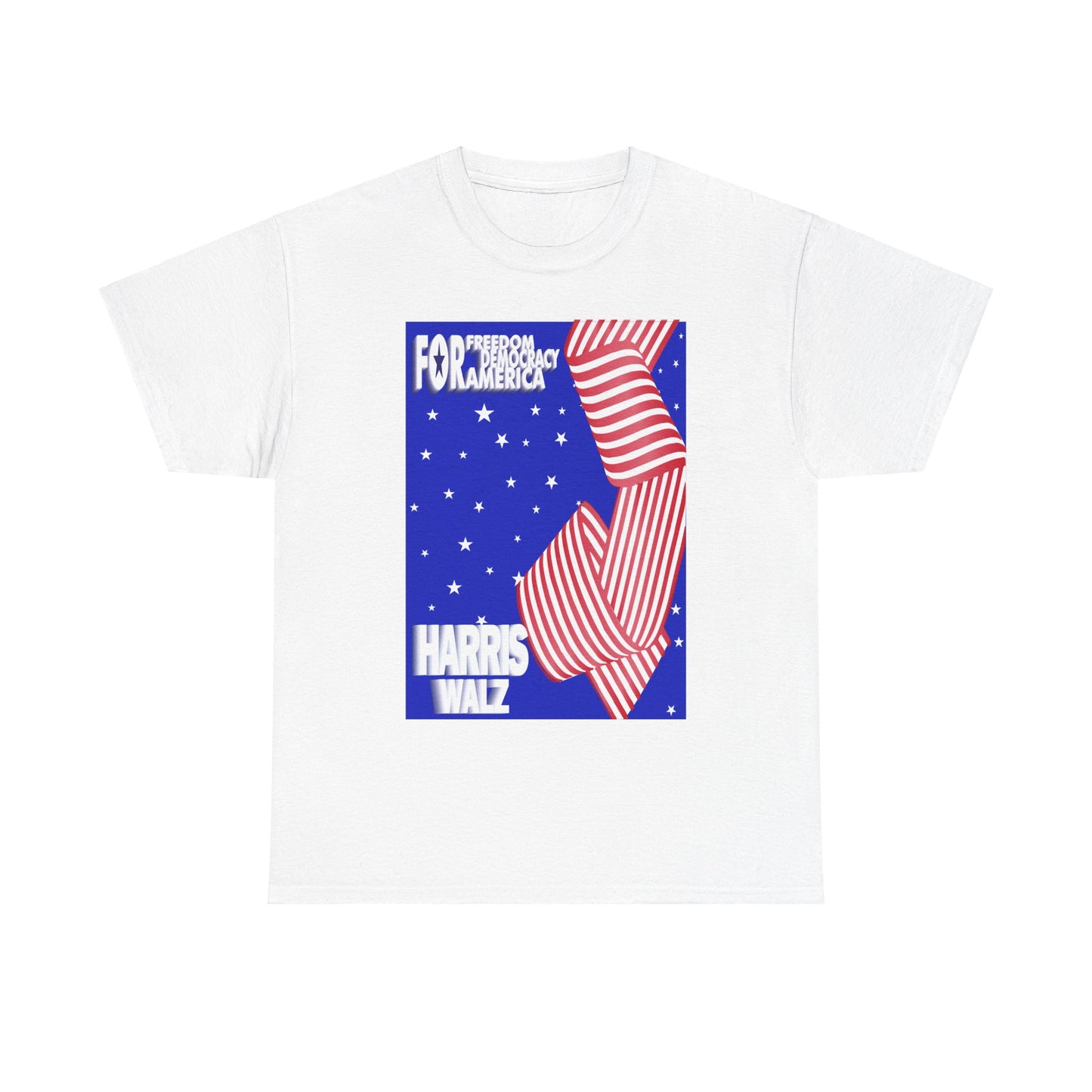 For Democracy Harris Walz | Unisex Heavy Cotton Tee