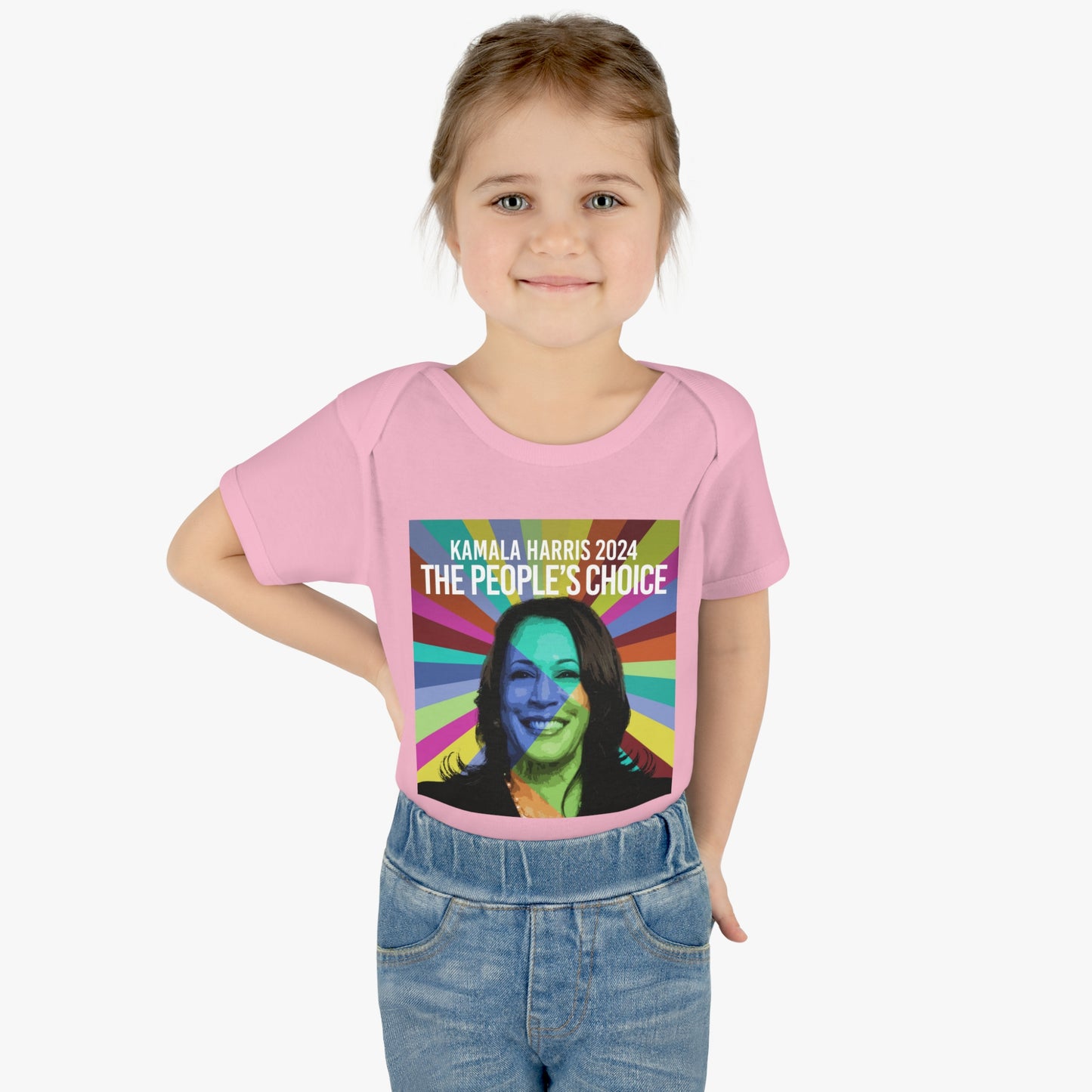 Rainbow Face Kamala The Peoples Choice | Infant Baby Rib Bodysuit