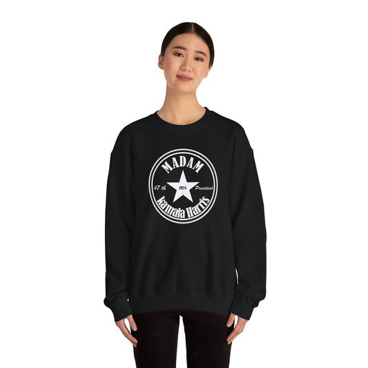 Madam President Kamala Harris | Unisex Heavy Blend™ Crewneck Sweatshirt