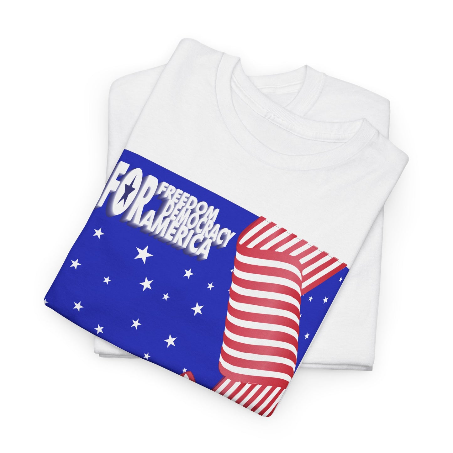 For Democracy Harris Walz | Unisex Heavy Cotton Tee