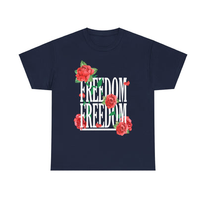 Freedom Red Rose | Unisex Heavy Cotton Tee