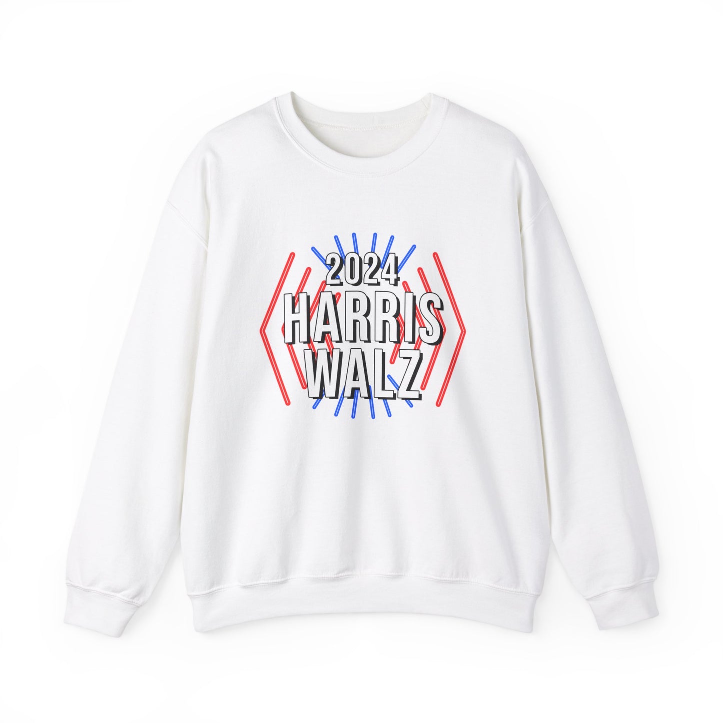 Kamala Harris & Tim Walz 2024 Neon | Unisex Heavy Blend™ Crewneck Sweatshirt