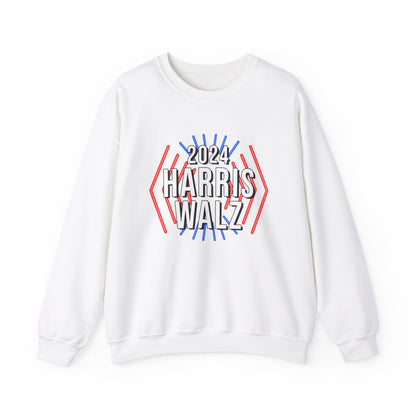 Kamala Harris & Tim Walz 2024 Neon | Unisex Heavy Blend™ Crewneck Sweatshirt