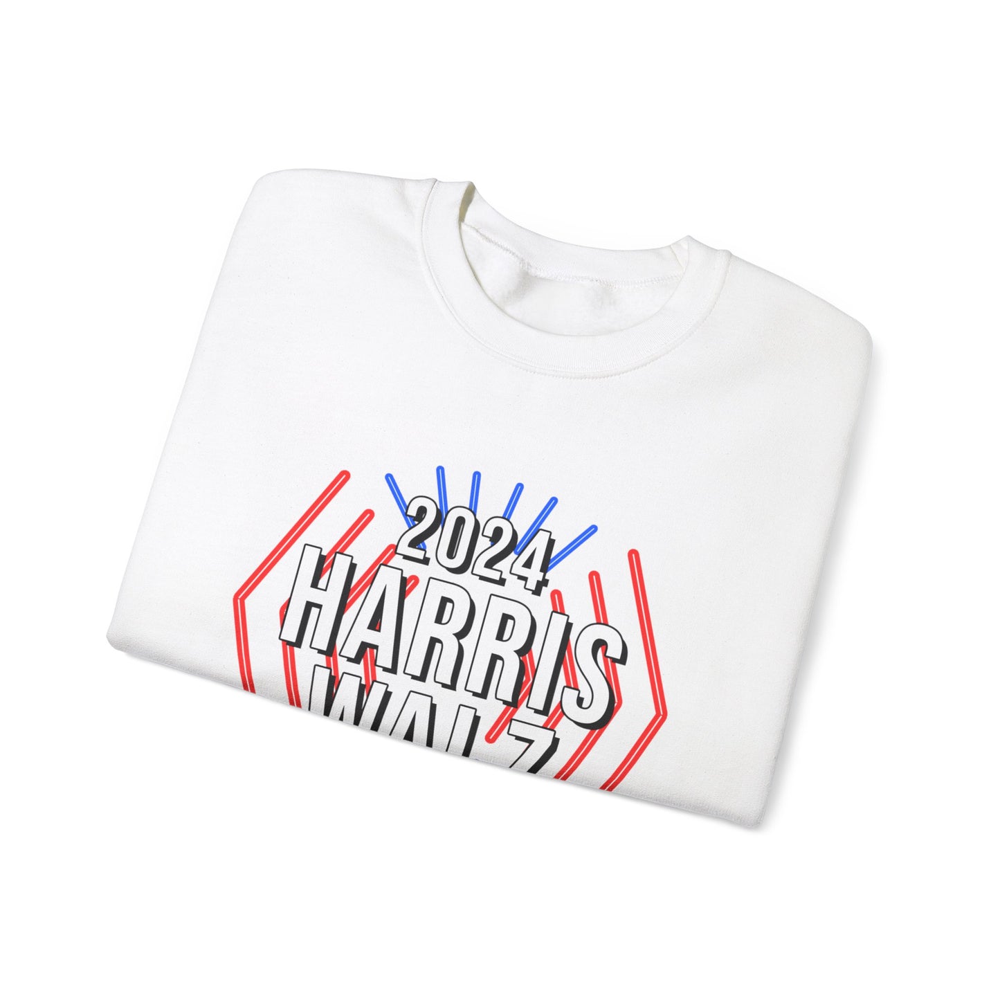 Kamala Harris & Tim Walz 2024 Neon | Unisex Heavy Blend™ Crewneck Sweatshirt