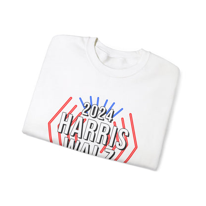 Kamala Harris & Tim Walz 2024 Neon | Unisex Heavy Blend™ Crewneck Sweatshirt