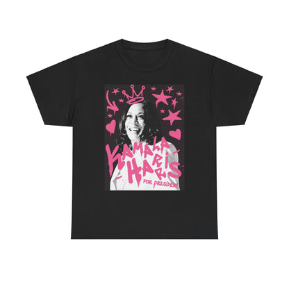 Kamala Crown Graffiti | Unisex Heavy Cotton Tee