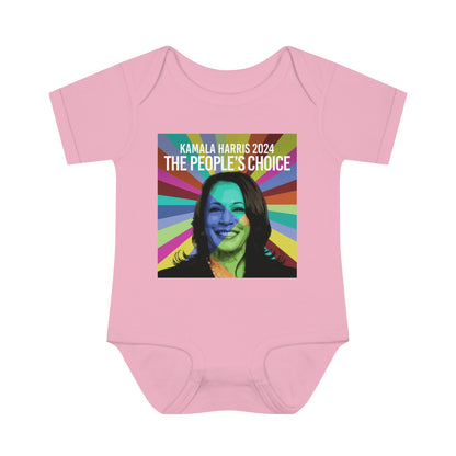 Rainbow Face Kamala The Peoples Choice | Infant Baby Rib Bodysuit