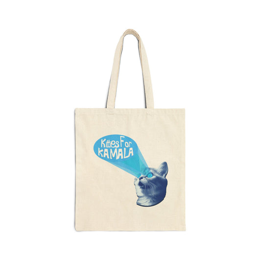 Kitties For kamala 6804 | Cotton Canvas Tote Bag