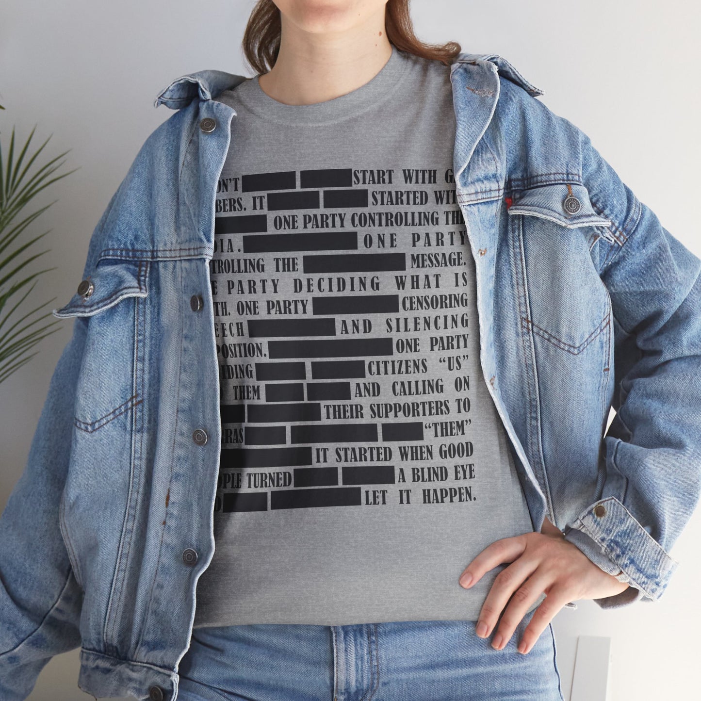 Censored Text | Unisex Heavy Cotton Tee