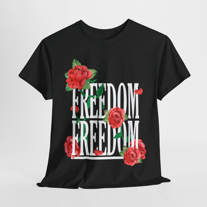 Freedom Red Rose | Unisex Heavy Cotton Tee